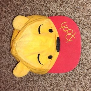 Walt Disney Winnie the Pooh Suede Yellow Orange Infant Hat